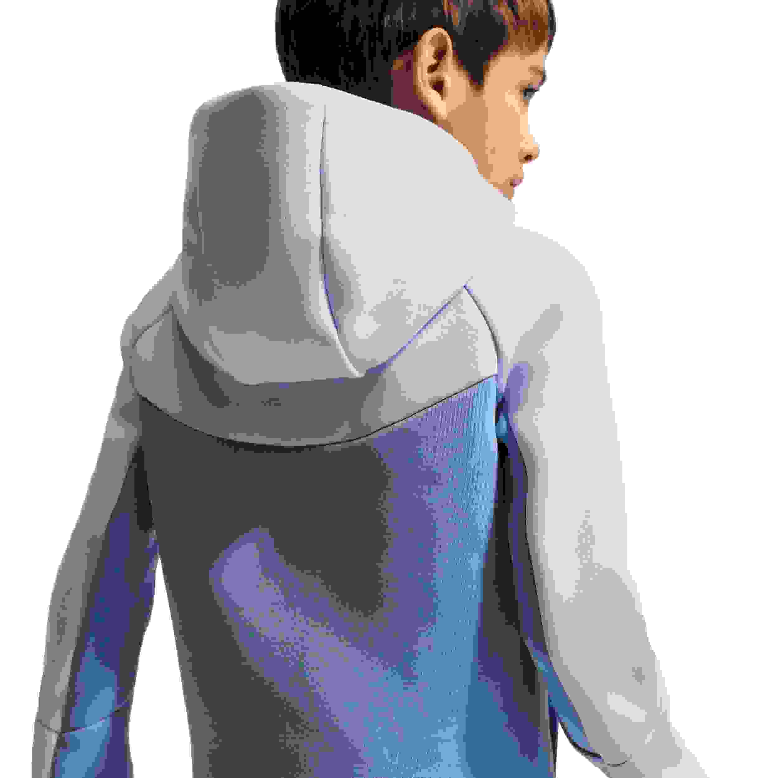 Nike Sportswear Tech Fleece Full-Zip Big Boys' Blue Hooded Jacket